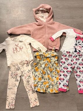 Little Lass Cream Floral Dress with Yellow and Navy Print